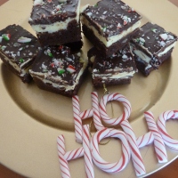 Christmas peppermint brownie